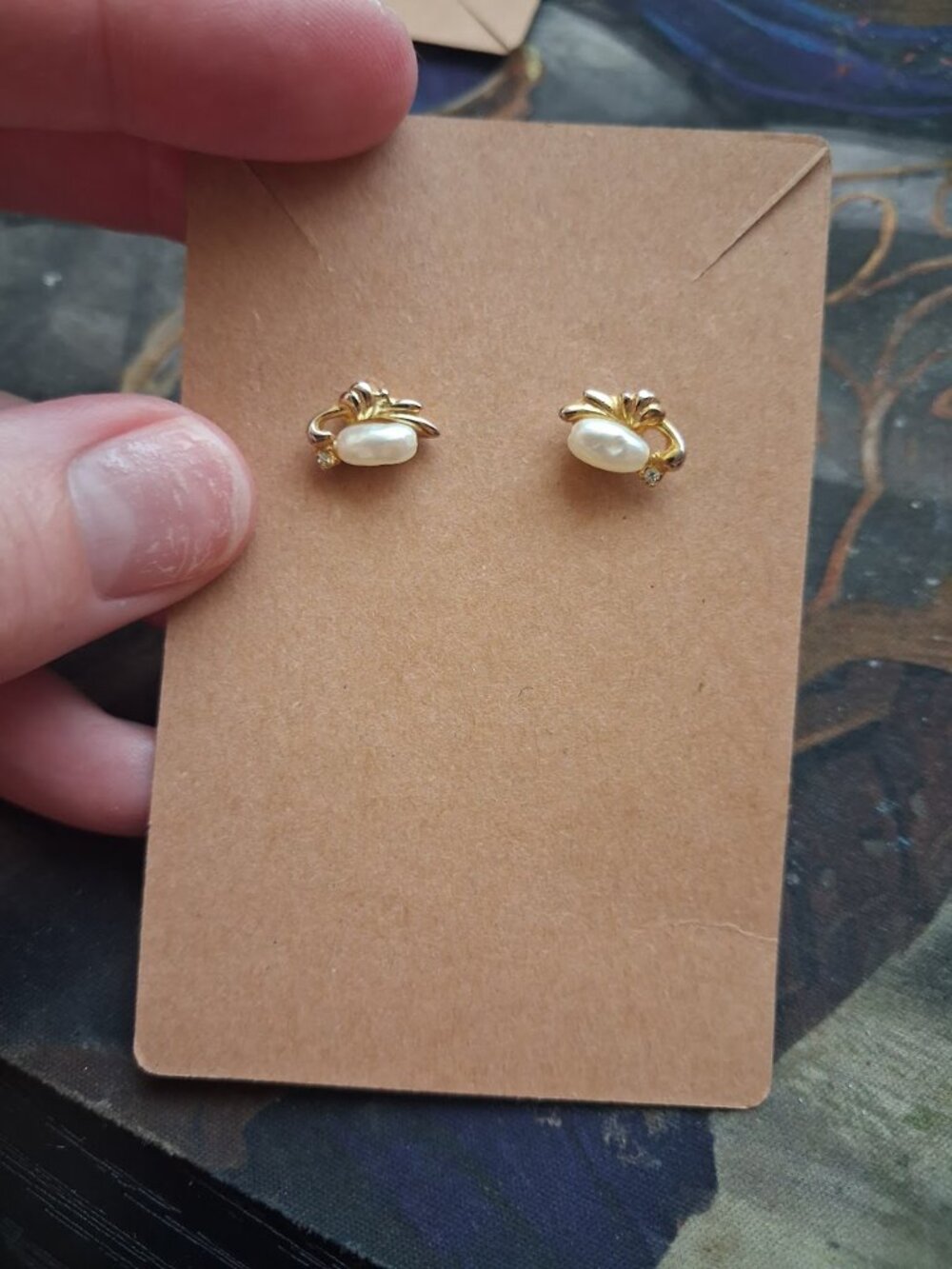 Dainty stud earrings